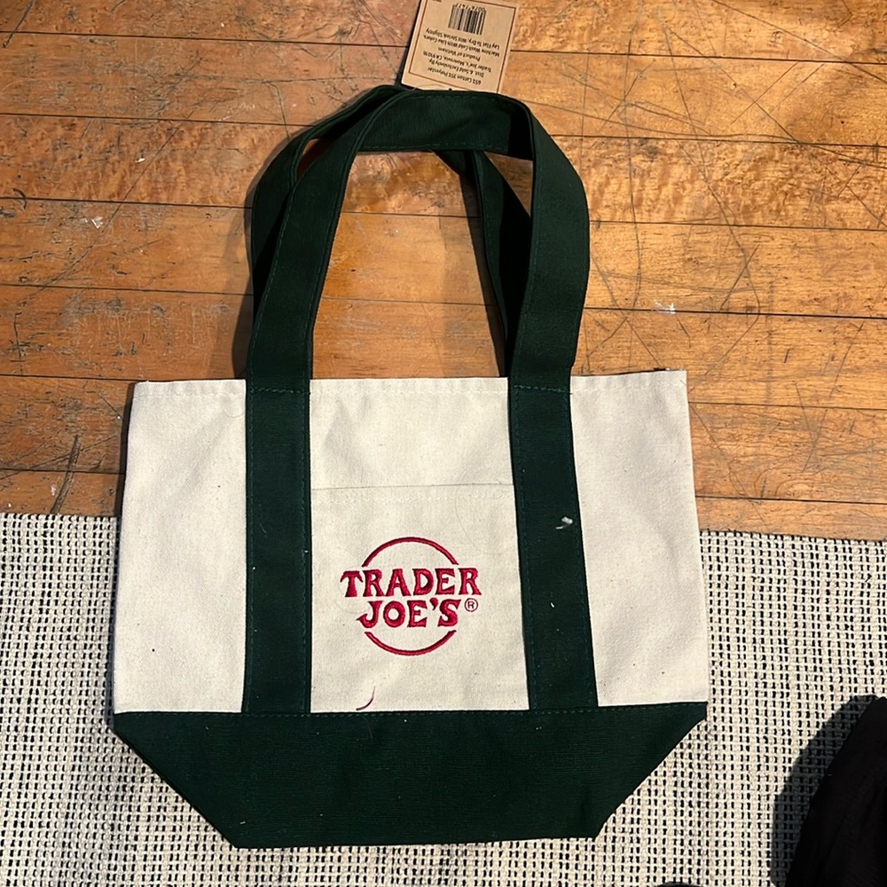mini trader joe’s tote bag